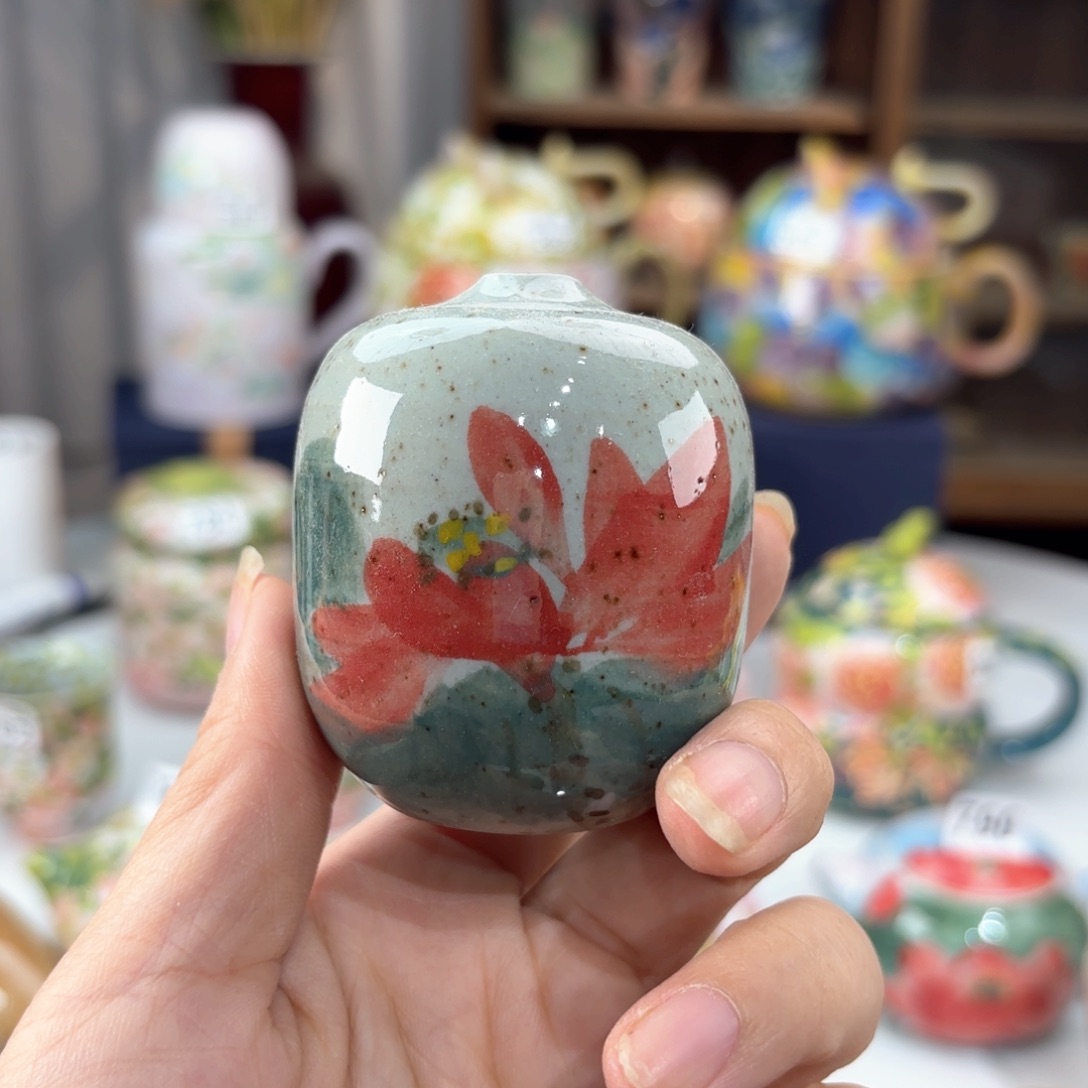 景德镇手绘高温釉下彩陶瓷茶具
