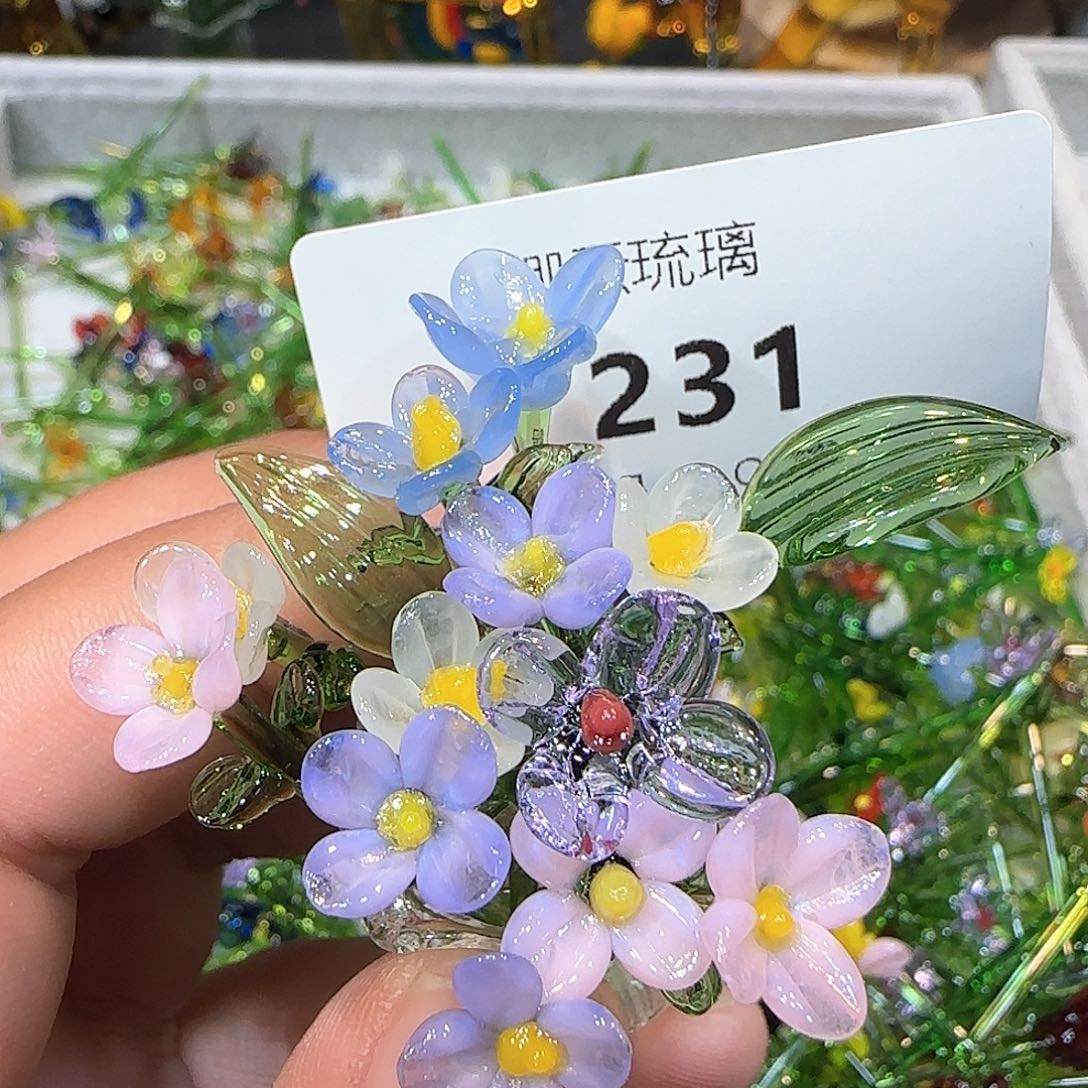 琉璃手工艺品231插花