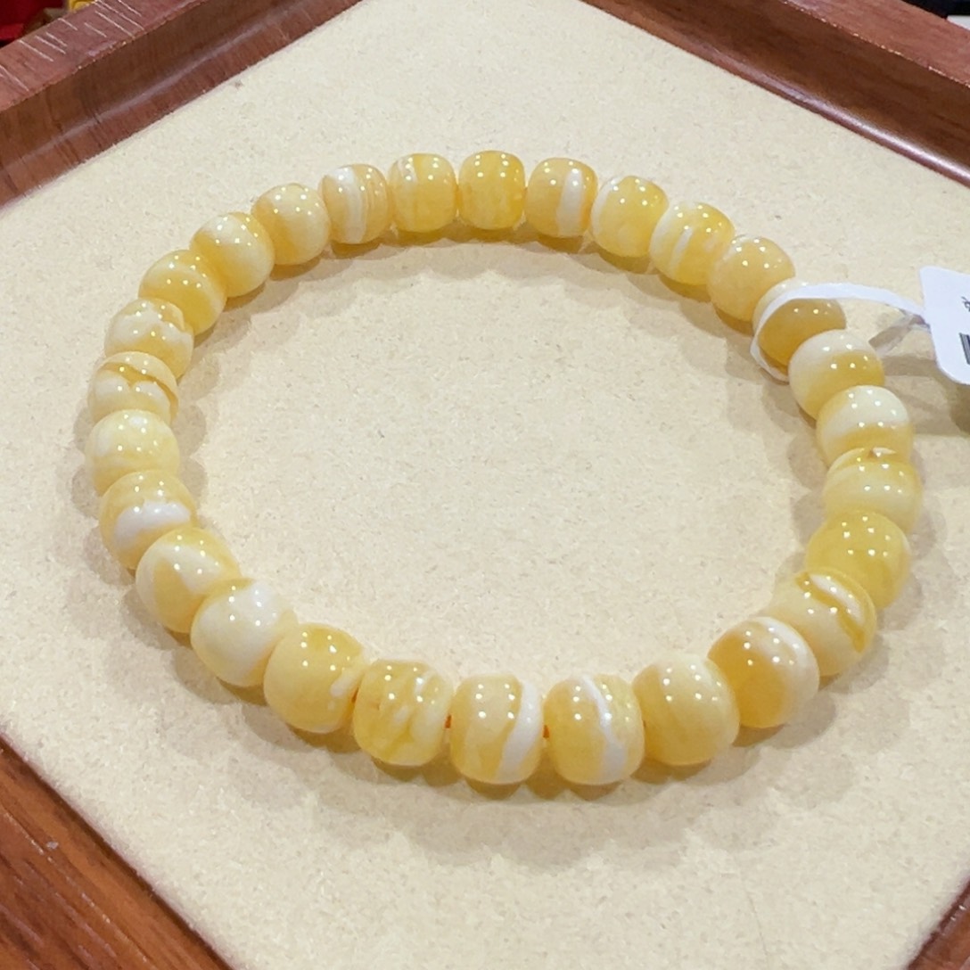 蜜蜡裸石未镶嵌木**遇8m 虎皮要花未品控