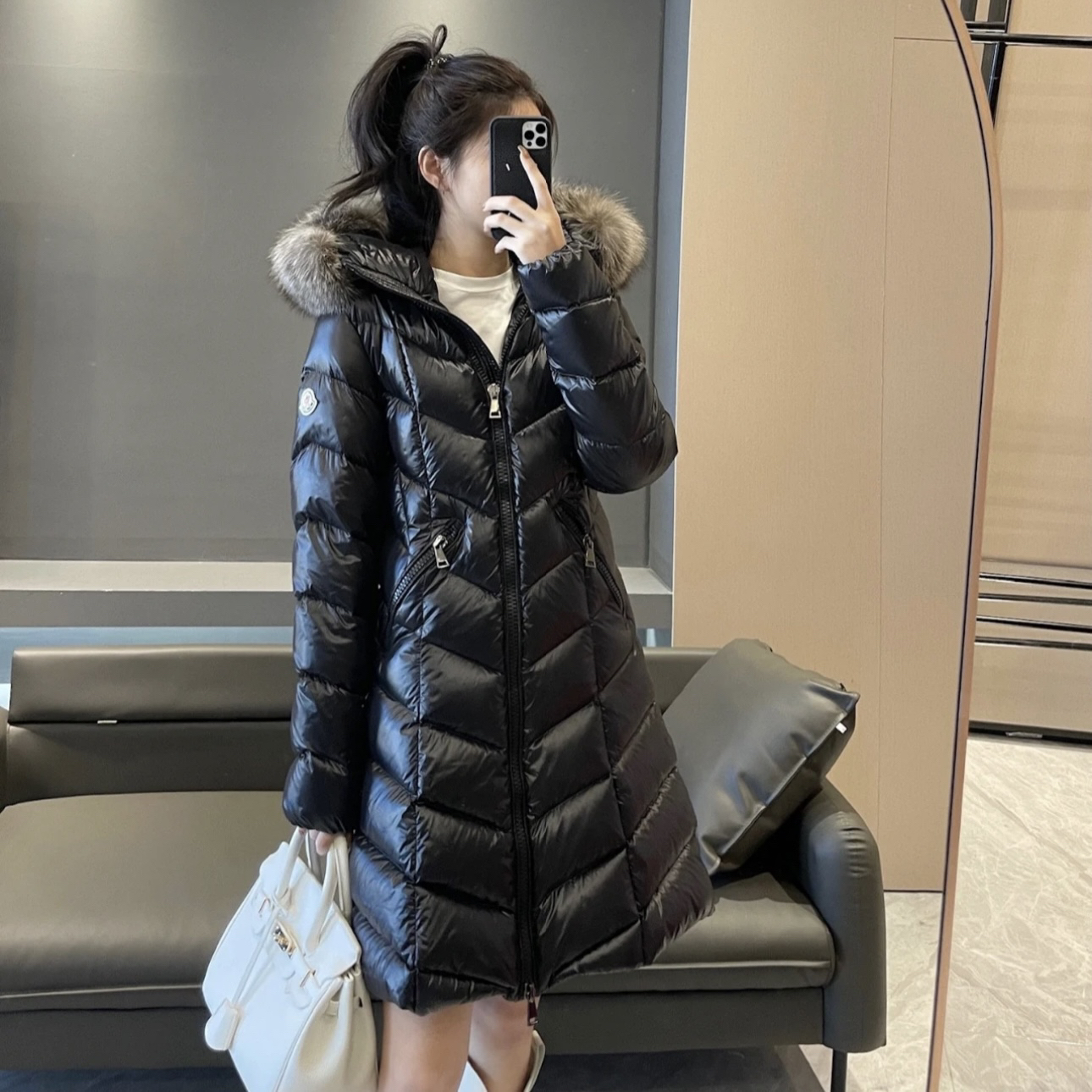 未使用 MONCLER fulmarus长款羽绒服合集