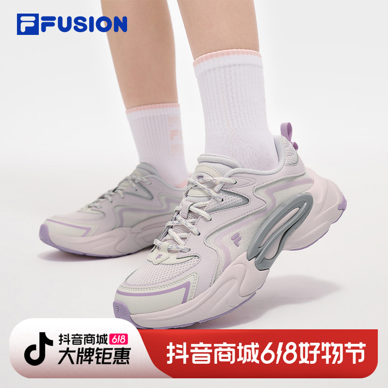 FILA FUSION斐乐潮牌FORCE DX未来潮鞋女2025夏新款引力鞋跑步鞋