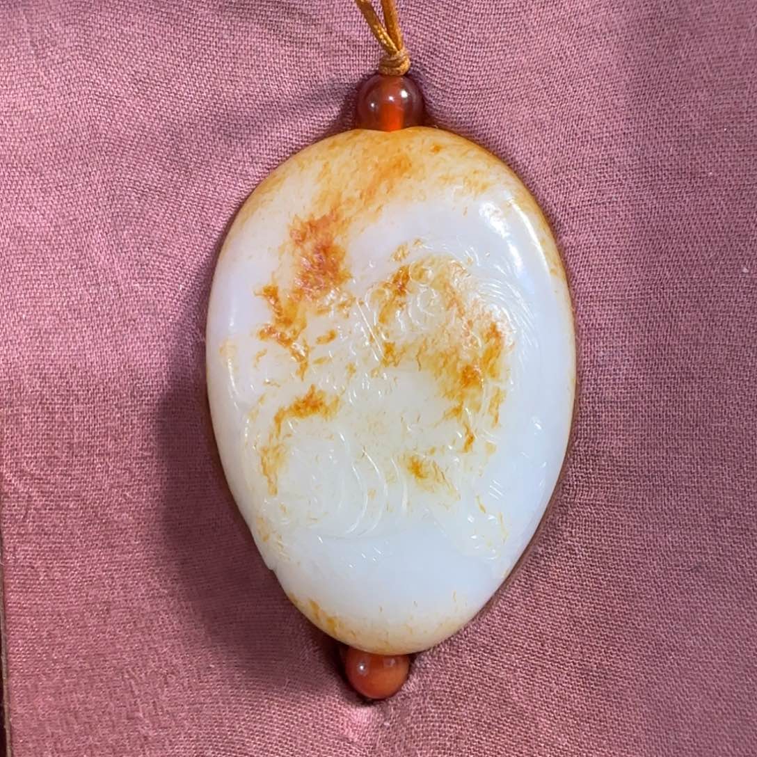 和田玉未镶嵌挂件