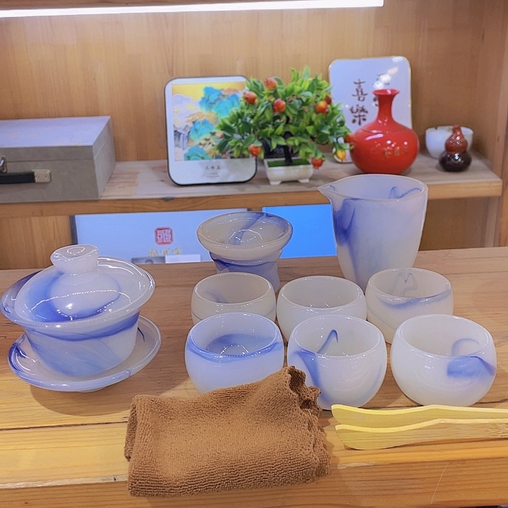 蓝飘带琉璃套装套装