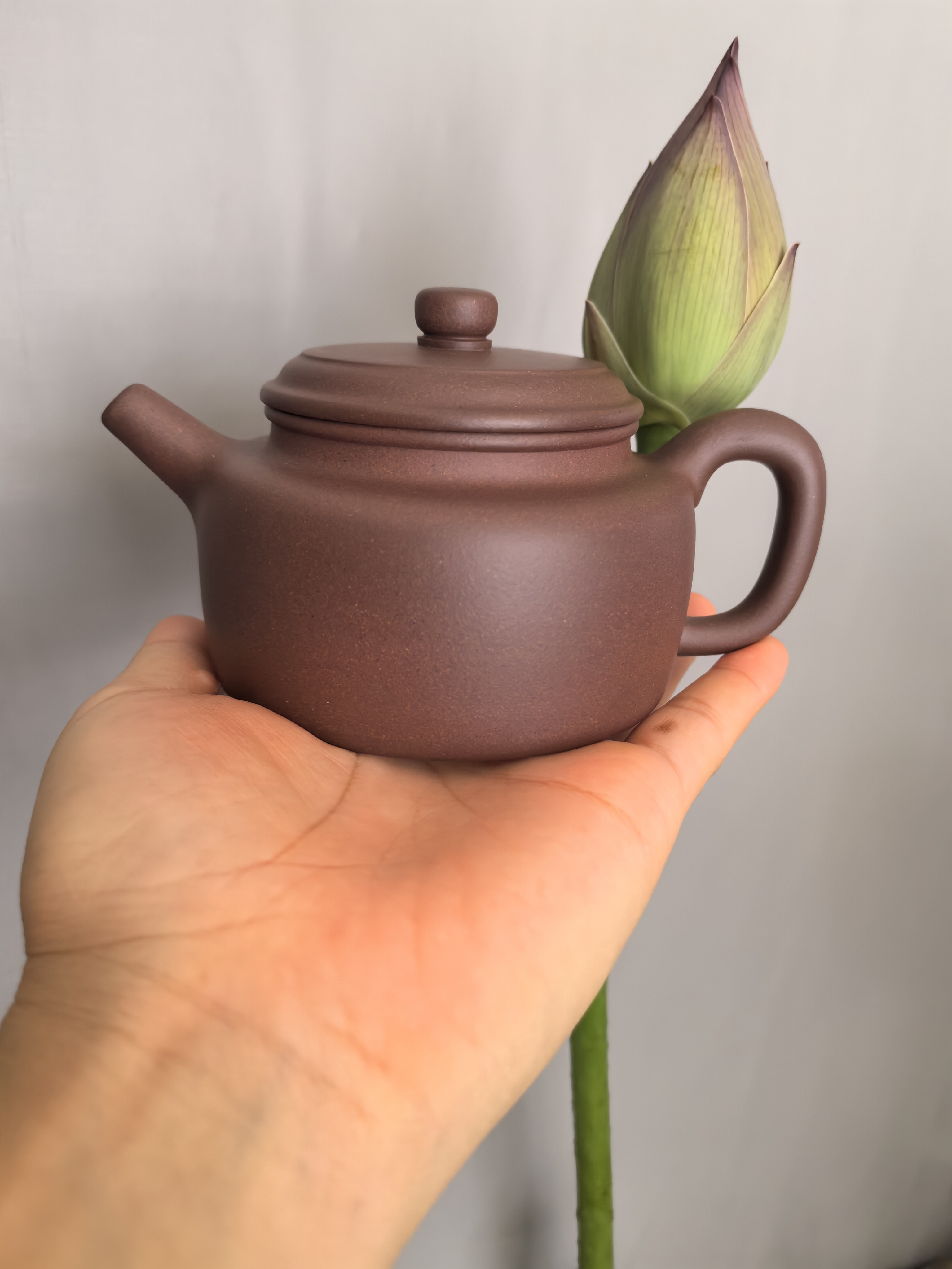 德钟壶半手60目紫泥