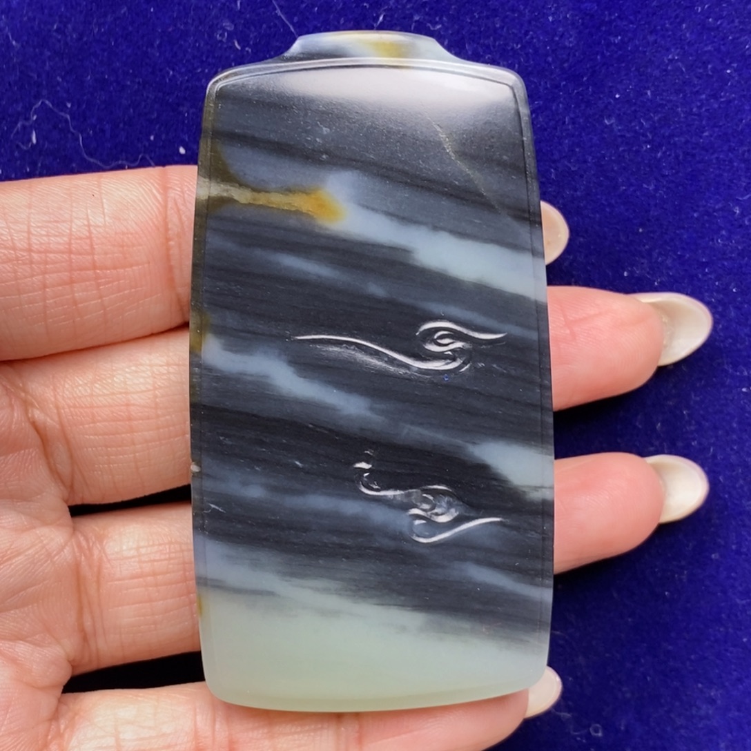 和田玉未镶嵌挂件