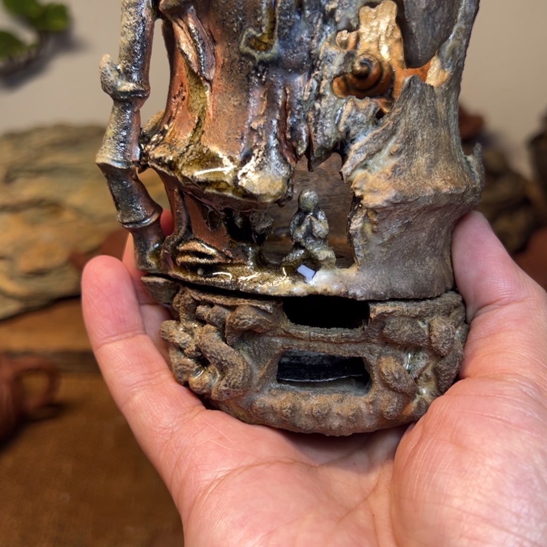 梵***梵柴烧重落灰香炉竹