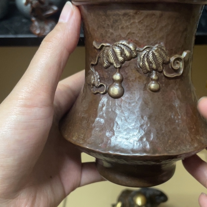 铜中古工艺品摆件