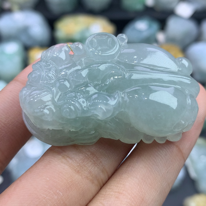 翡翠未镶嵌颈饰天然缅甸翡翠