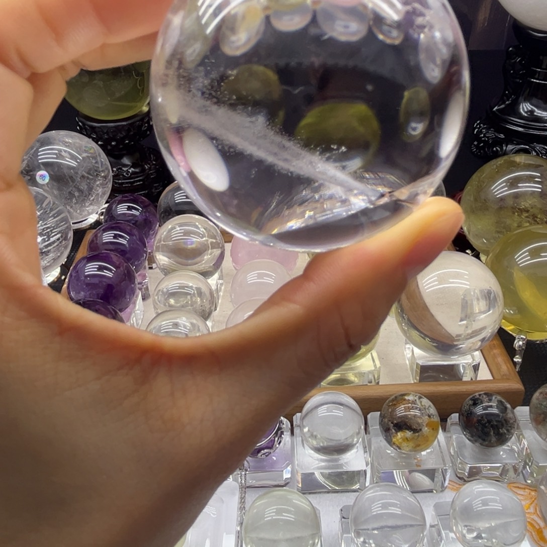 未镶嵌水晶珠宝半成品5.72公分