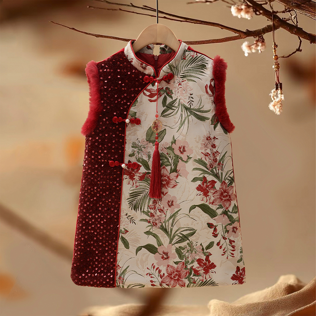 YF997国风儿童连衣裙