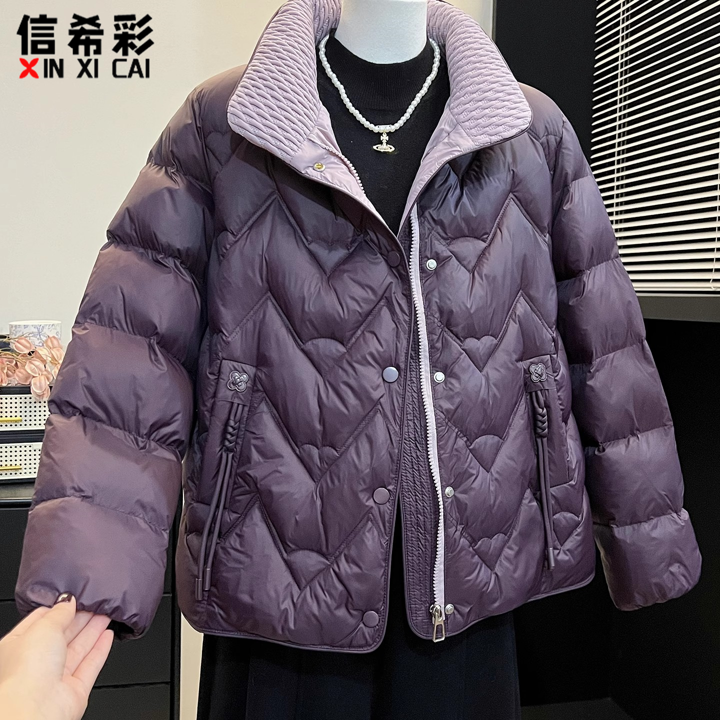 妈妈装羽绒棉服2025冬季新款中老年宽松显瘦加厚保暖棉衣棉袄外套