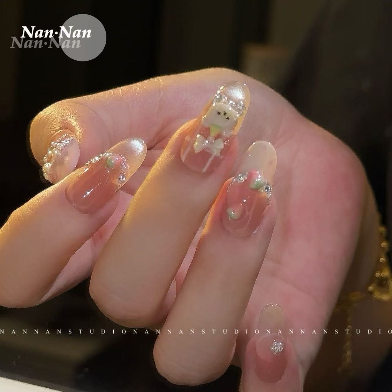 NANNAN[草莓熊]手工穿戴甲H842（XX-01）