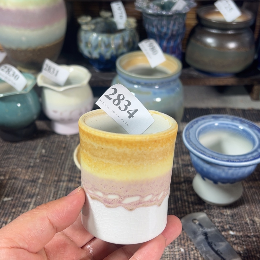 红陶景德镇手工花盆