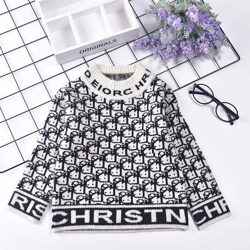 厚款长袖圆领常规休闲毛衣针织衫男童毛衫大童保暖打底衫清仓