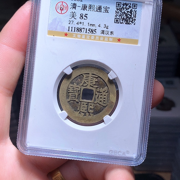 铜Wj公博评级币康熙东1585