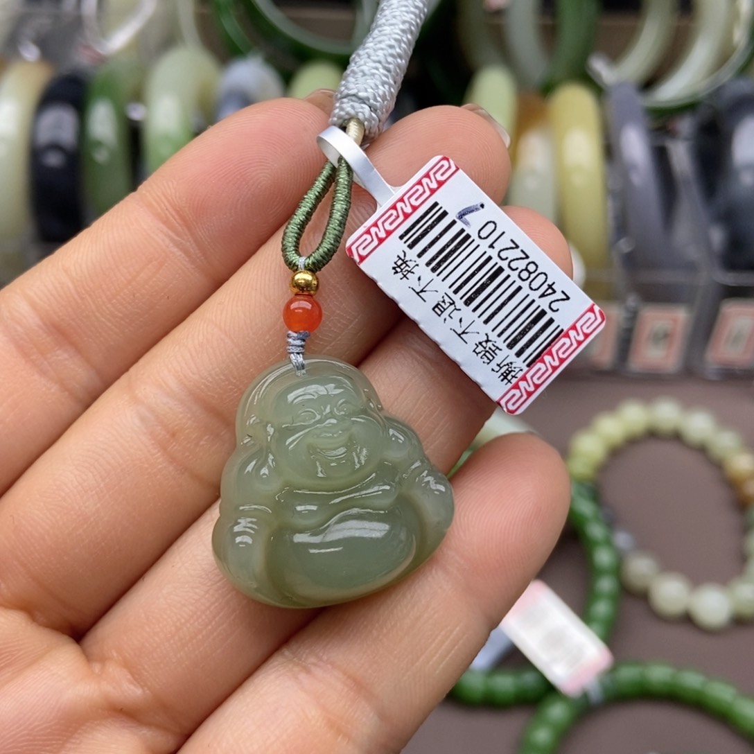 和田玉吊坠(不含链)未镶嵌呵*