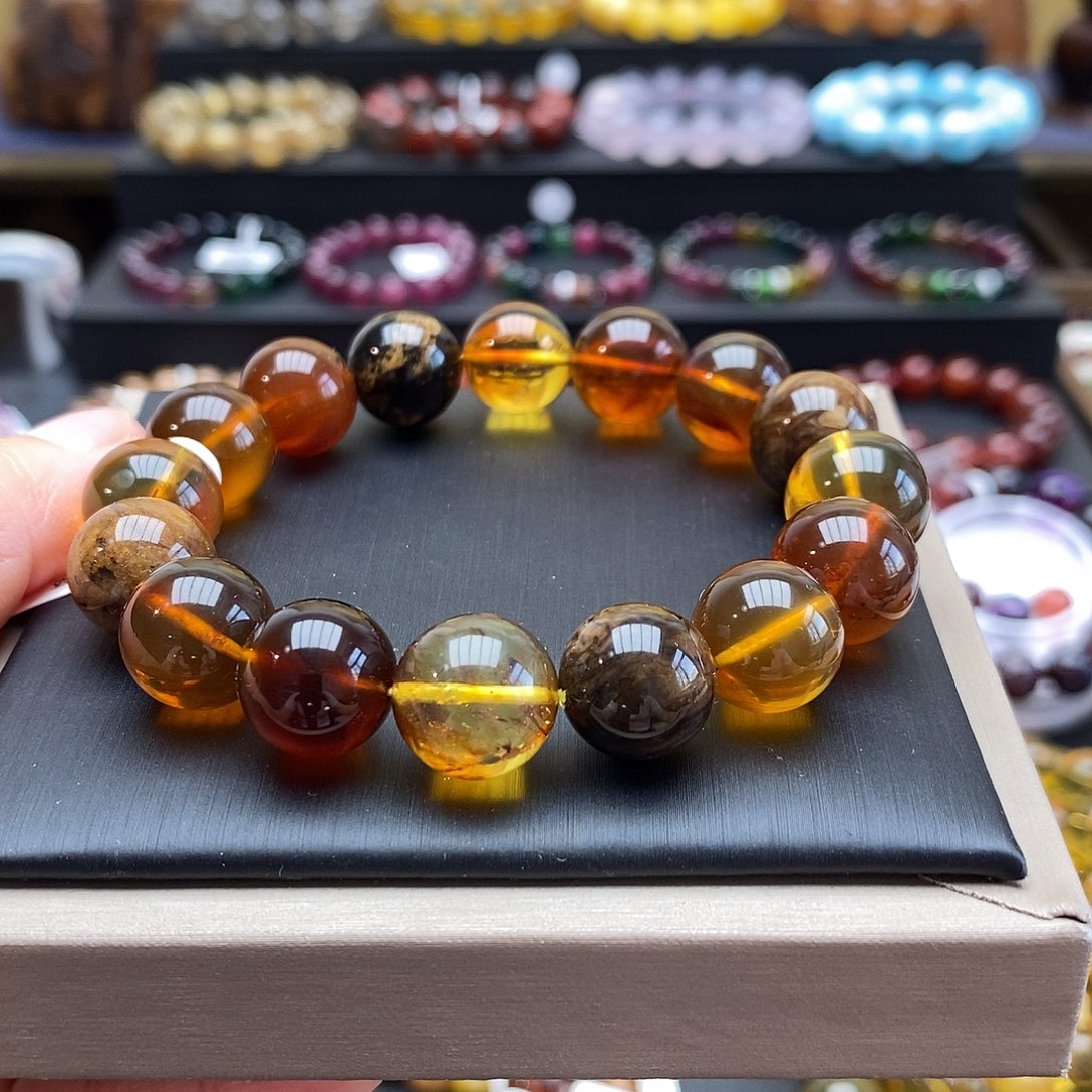 未镶嵌琥珀手链手链