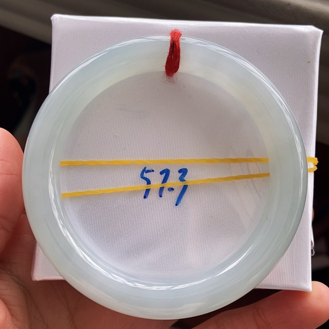 翡翠手镯未镶嵌12冰胶晴底12