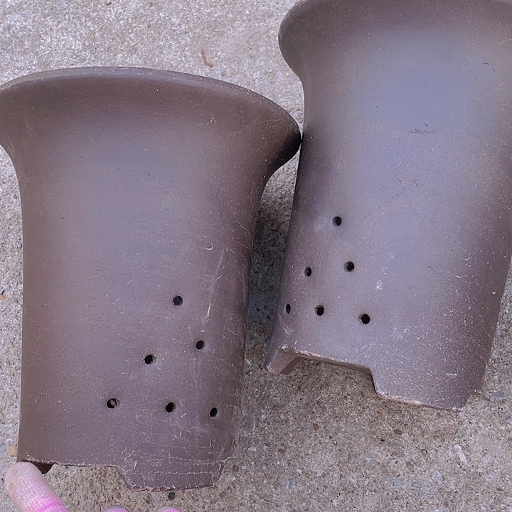 紫砂素面兰花盆21/21h h h h h