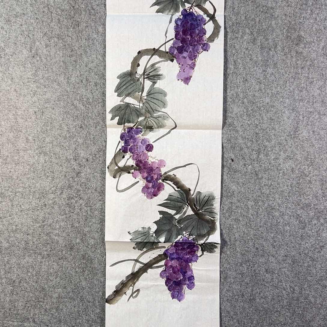 国画375 花鸟在树丛的顶端鸣叫叫声中