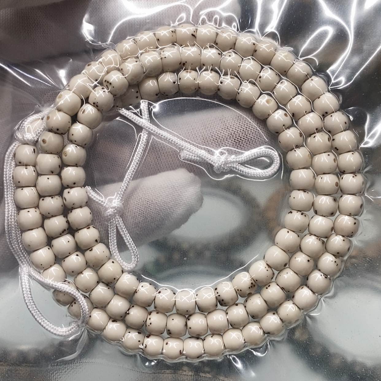 【闪购商品】星月菩提手串6×5一物一图原生态同枝古瓷绿包白