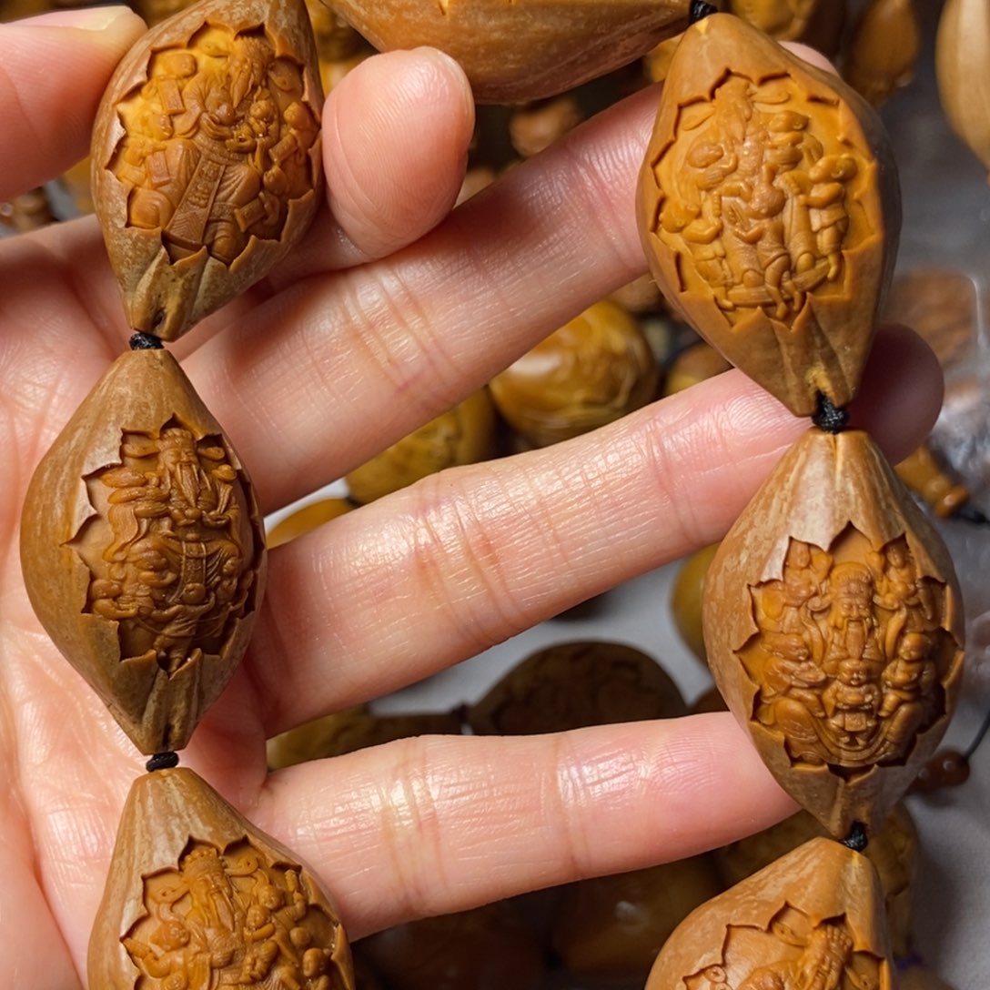 手串/手链橄榄核包衣五子戏财神