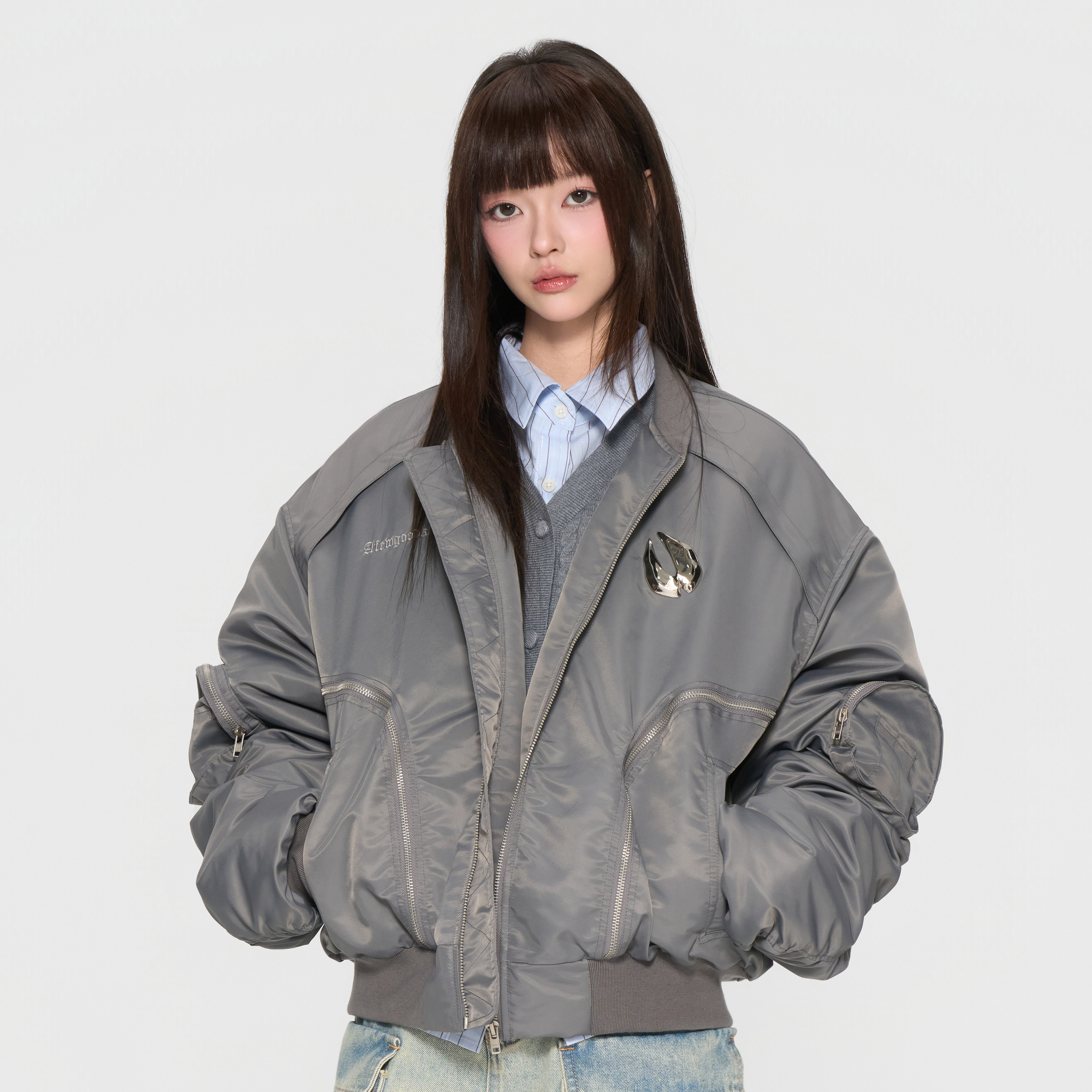 AFGK×乐透人生GT:即刻入戏 解构ma1夹克潮流拉链开衫外套