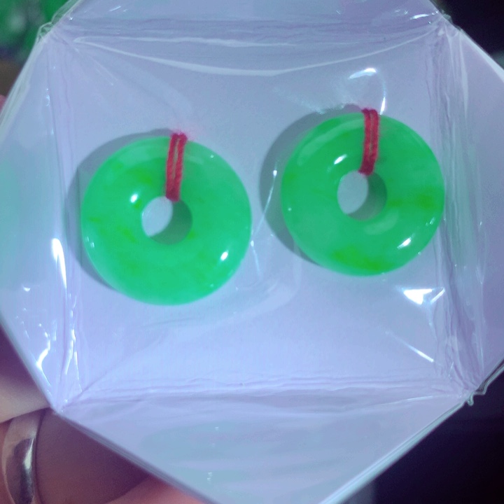 翡翠未镶嵌耳饰耳环