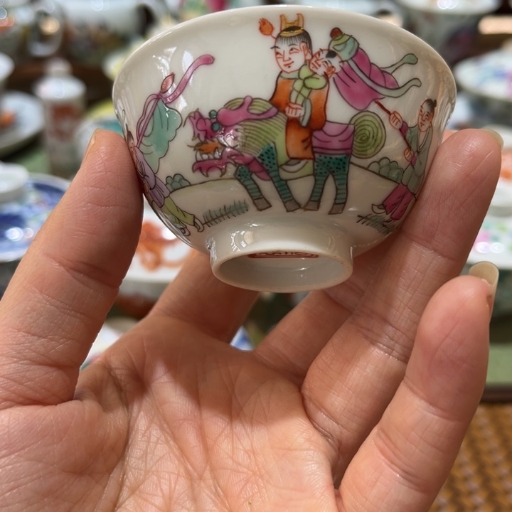 手绘茶杯盖碗陶瓷