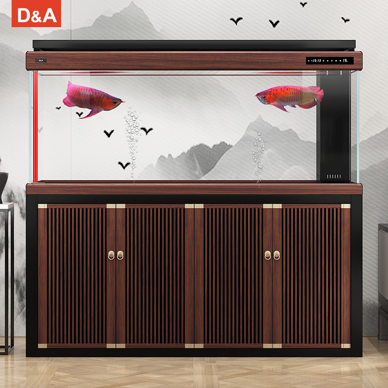 D&A/德克龙鱼专用缸客厅鱼缸一体缸自循环家用免换水底过滤水族箱