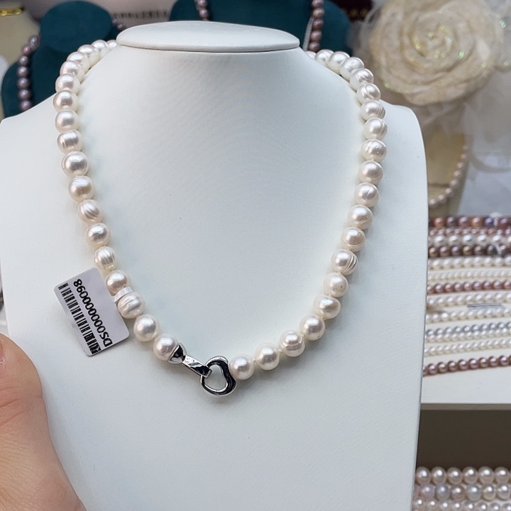 淡水珍珠颈饰未镶嵌卡9➕极光白炫彩