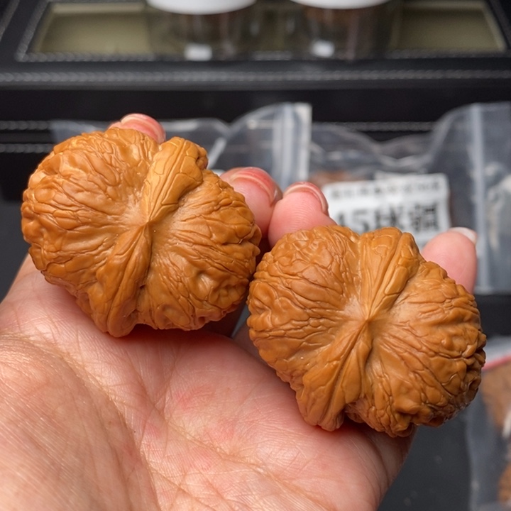 文玩核桃把件44超粗筋元宝