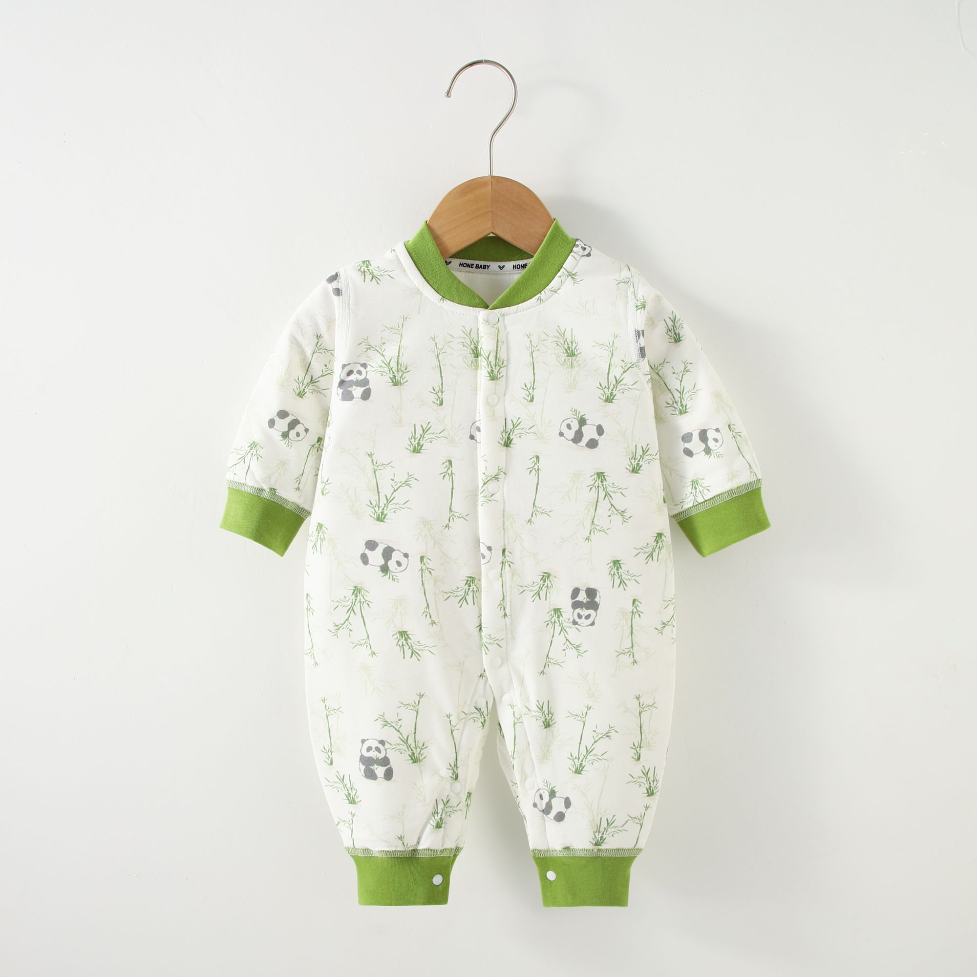 40克薄棉婴儿连体衣春秋夹棉纯棉无骨男女宝宝哈衣新生儿衣服爬服