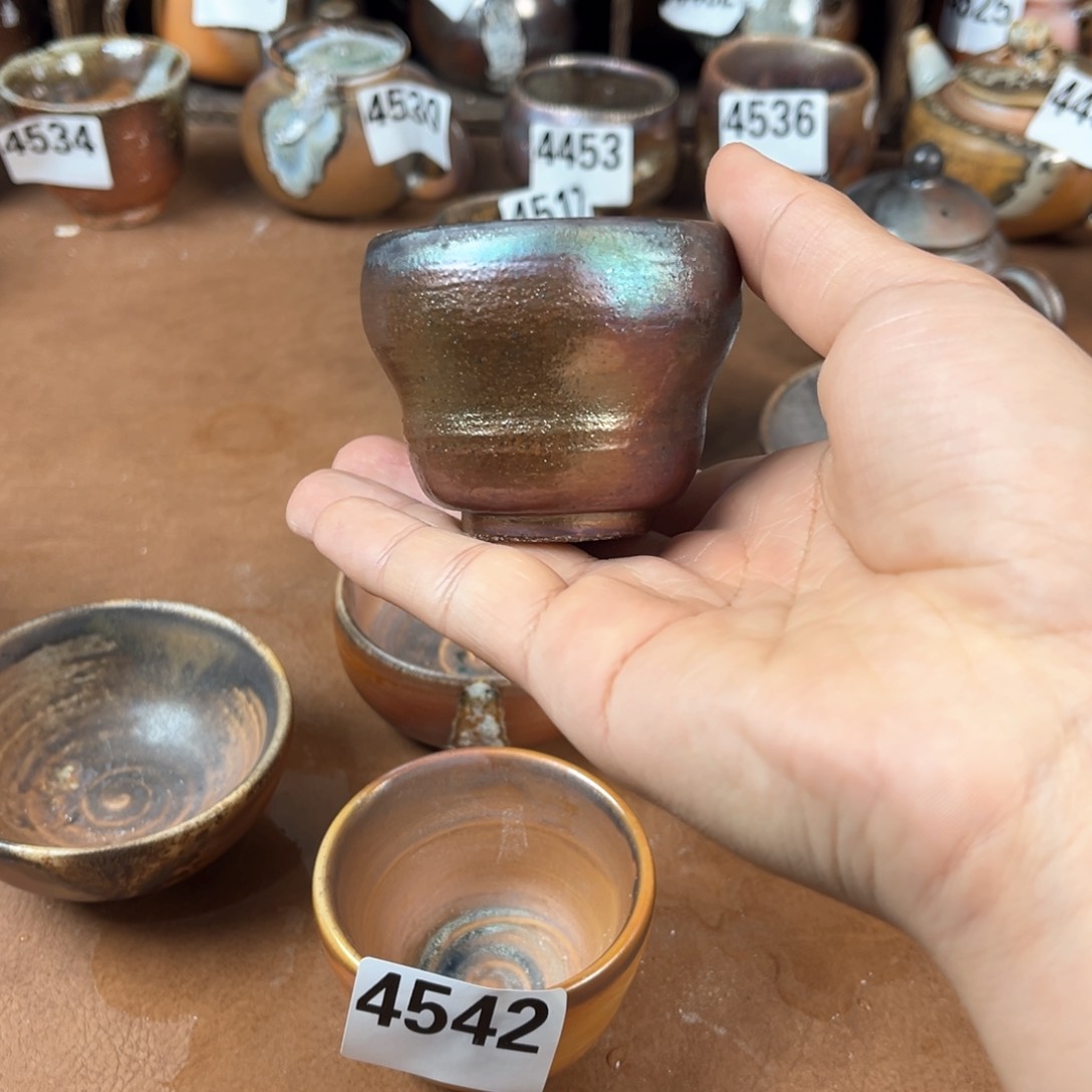 杯顺***?柴烧茶器主人杯