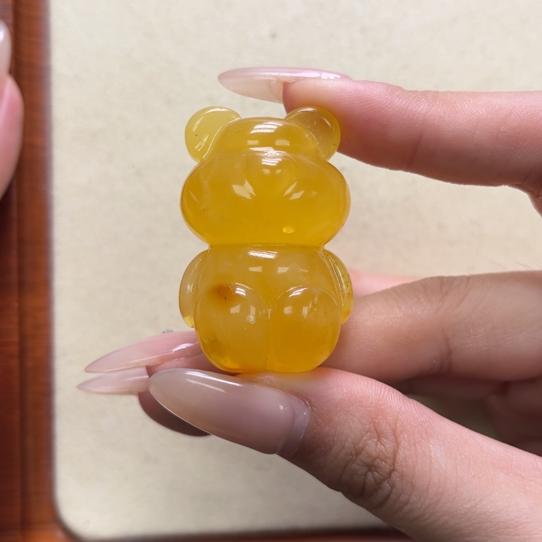 琥珀未镶嵌裸石天然琥珀芬达漏30