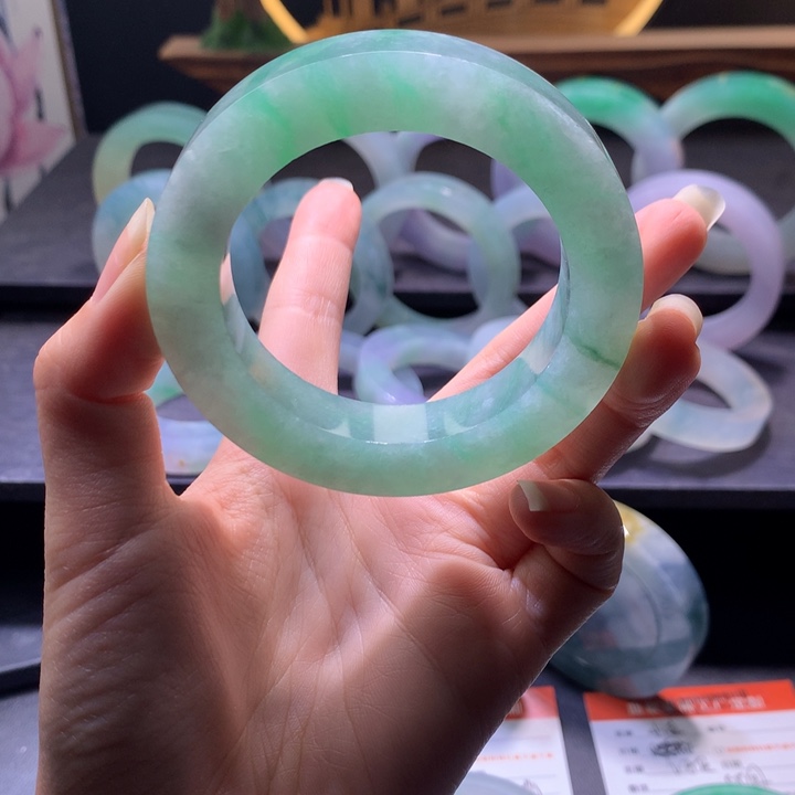 翠***儿定制翡翠翡翠手镯未镶嵌