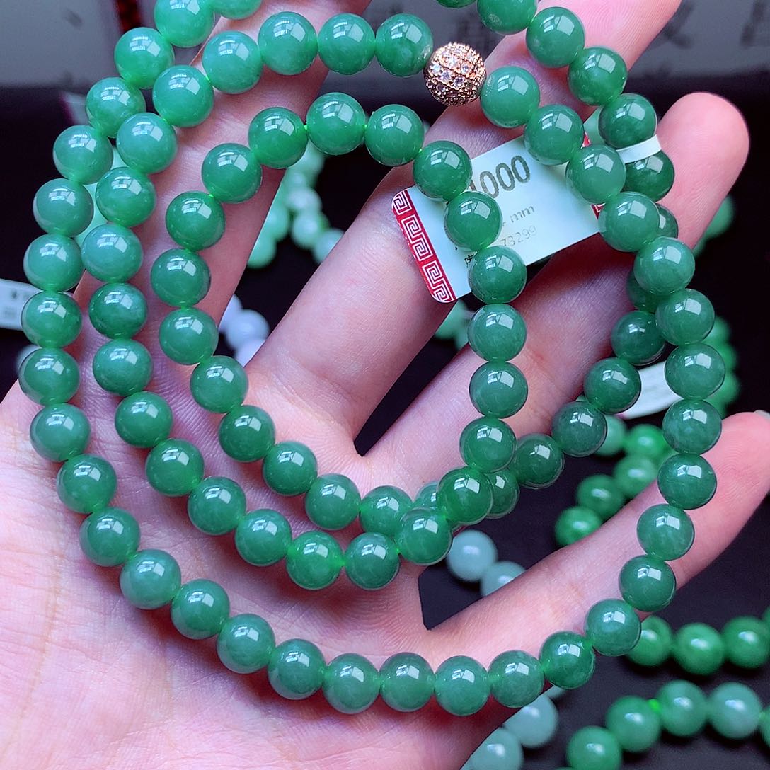 翡翠未镶嵌毛衣链