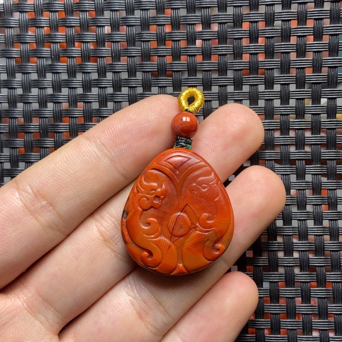 南红玛瑙未镶嵌吊坠(不含链)