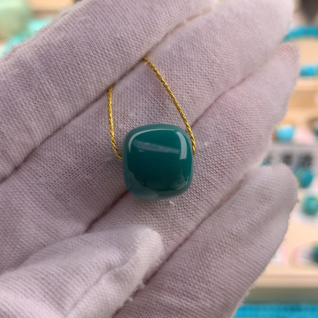 绿松石珠宝奇石未镶嵌13×12