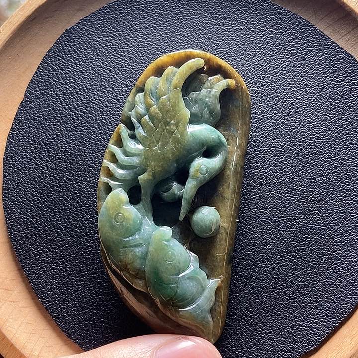 翡翠颈饰未镶嵌翡翠a货