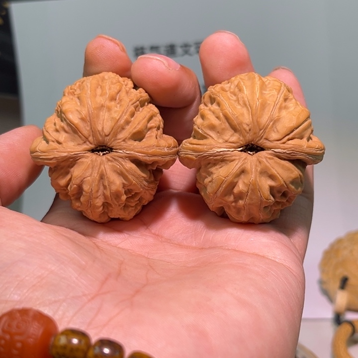 大***舌文玩核桃把件44元宝