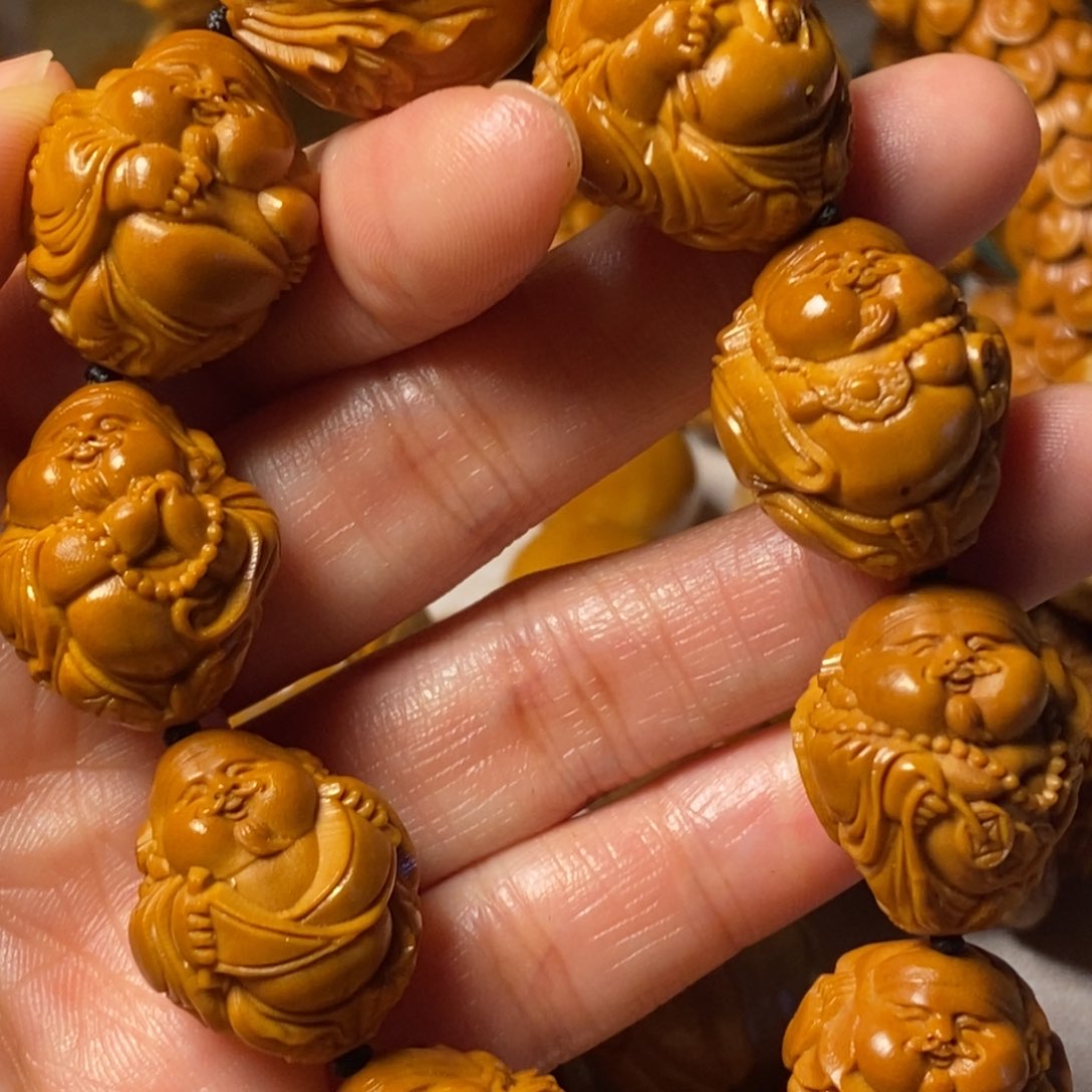 橄榄核手串/手链瑞兽财神1.9