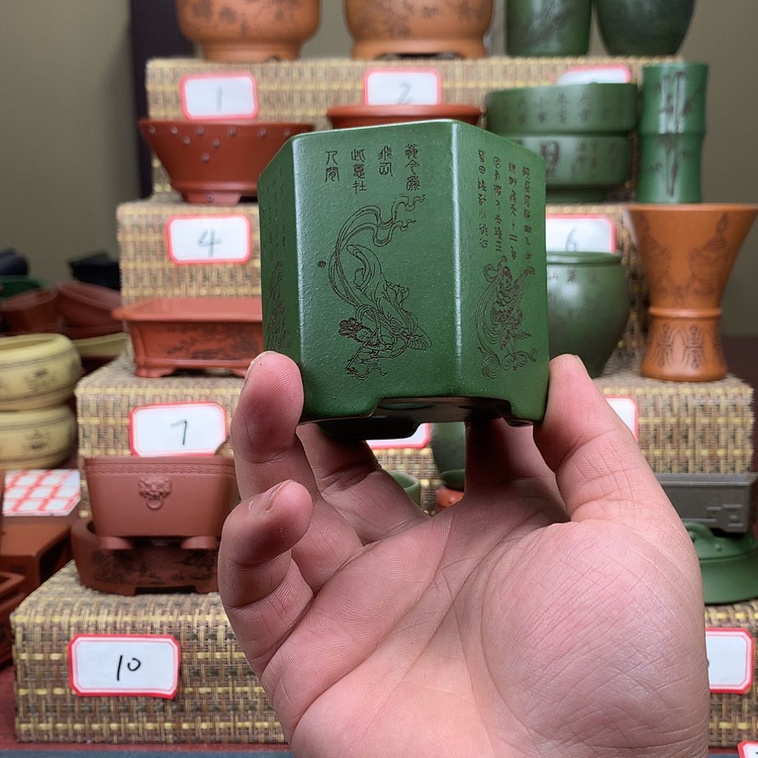 紫砂花盆紫砂的颜色