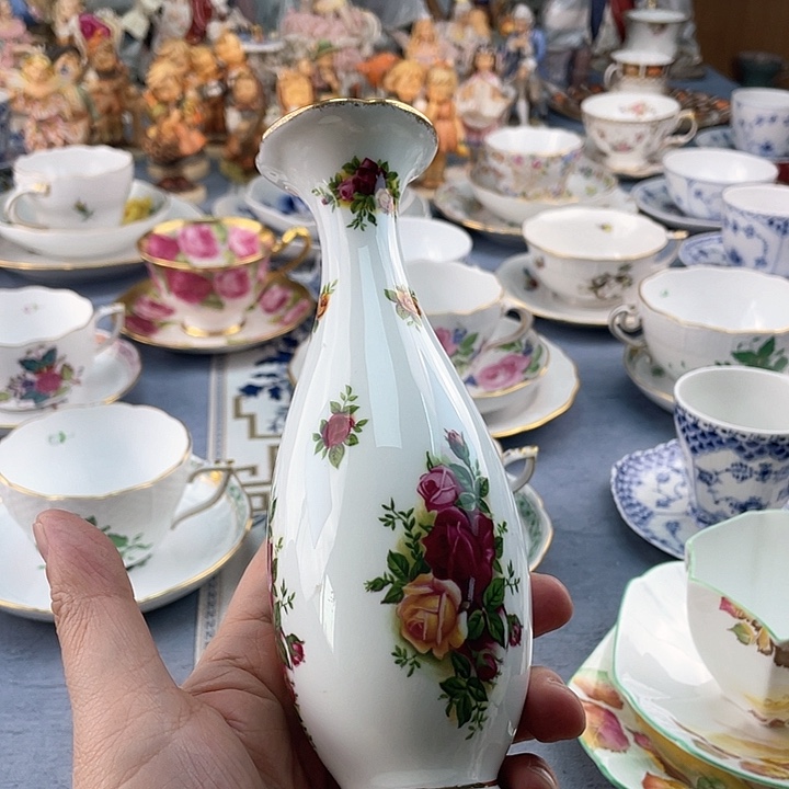 中古欧瓷瓷偶小房子