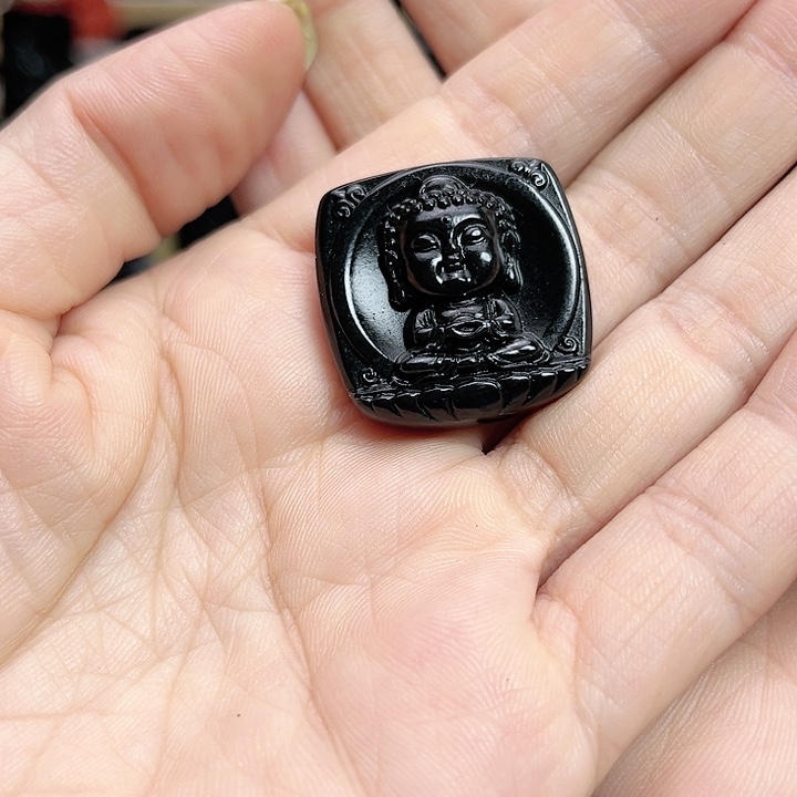 和田玉手链未镶嵌宝宝佛