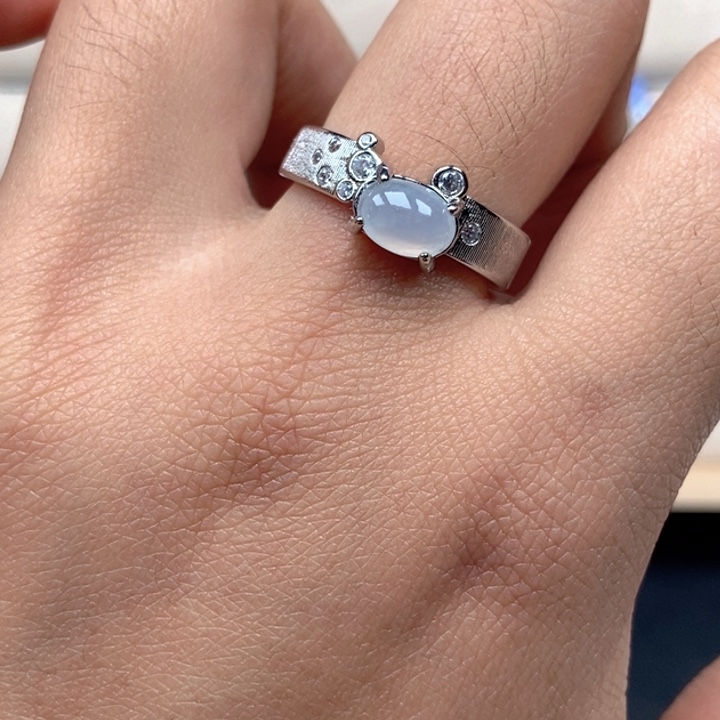 翡翠未镶嵌戒指戒指