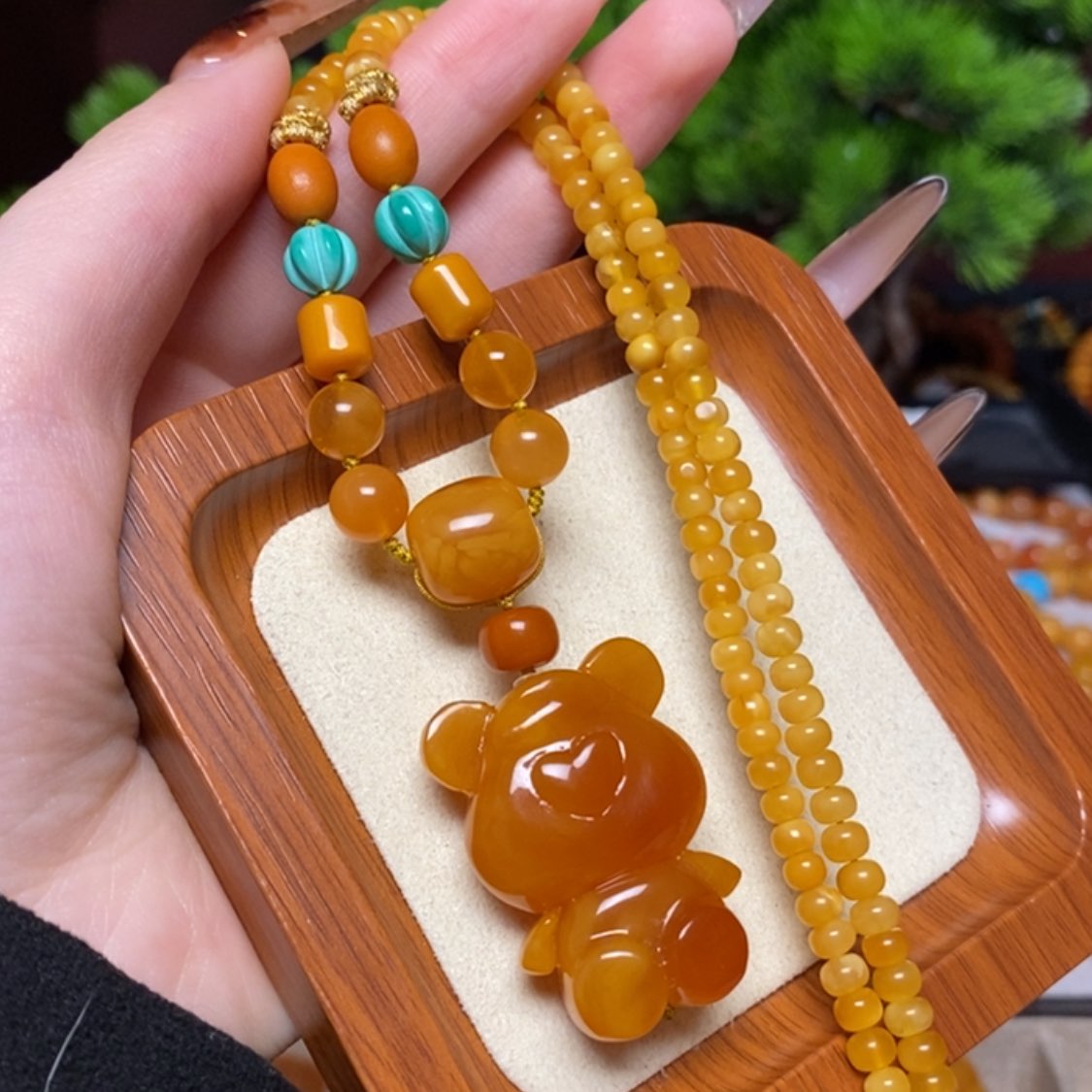 【闪购商品】蜜蜡颈饰未镶嵌项链