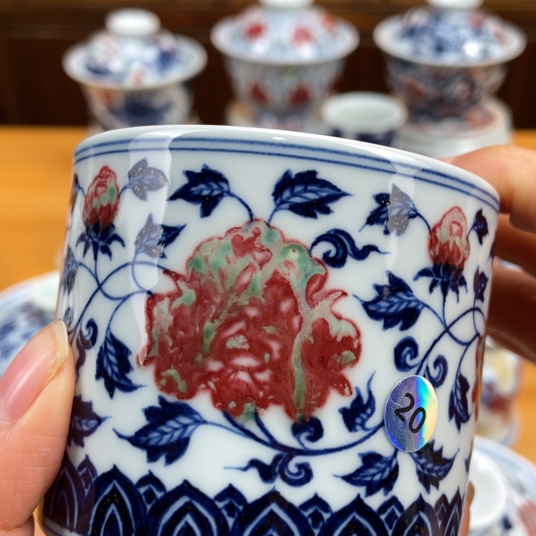手绘现代茶具非古董