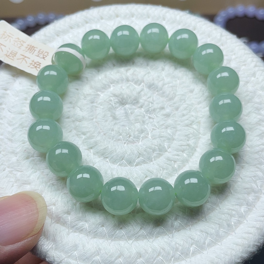 翡翠未镶嵌手链天然缅甸翡翠A，卡11.4