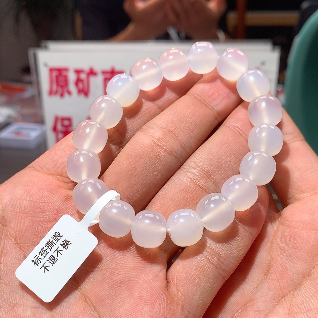 玛瑙/玉髓单圈未镶嵌晚*@11.8-12mm荔枝冻